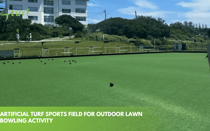 ¿Cómo construir una cancha de bochas con césped artificial? 1 Campo deportivo de césped artificial para bolos al aire libre